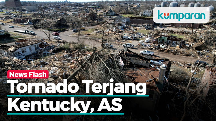 Sebanyak 70 Orang di Kentucky, AS Tewas usai Diterjang Tornado Dahsyat