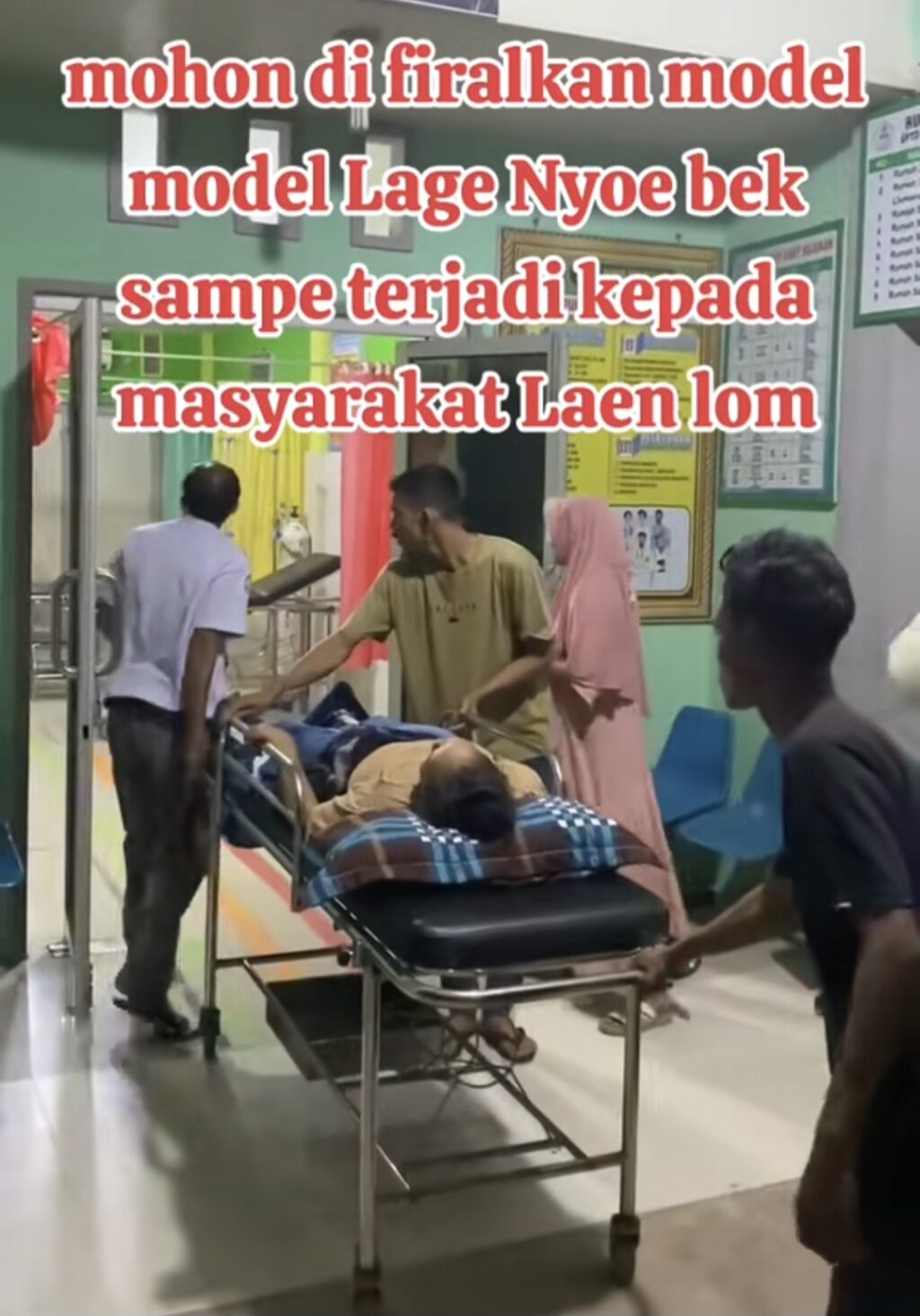 Viral! Video Di Puskesmas Tanah Jambo Aye Diduga Tak Ada Ambulance Pasien Harus Dirujuk Pakai Mobil Pick Up